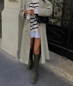 Clearance CASSY Bottes Plates Kaki