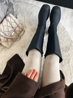 Hot CASSY Bottes Plates Noires