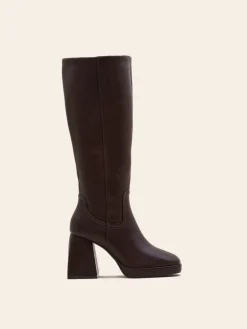Cheap CASSY Elisabeth - Bottes Marron A Plateforme Et Talon Carre