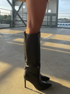 Cheap CASSY Emily - Bottes Noires Minimalistes A Bout Pointu Avec Zip