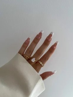 Hot CASSY Leah - Bague Empilee De Pierres Precieuses