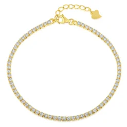 Cheap CASSY Mira - Bracelet Fin Entierement Sertie De Zirconiums En Plaque Or