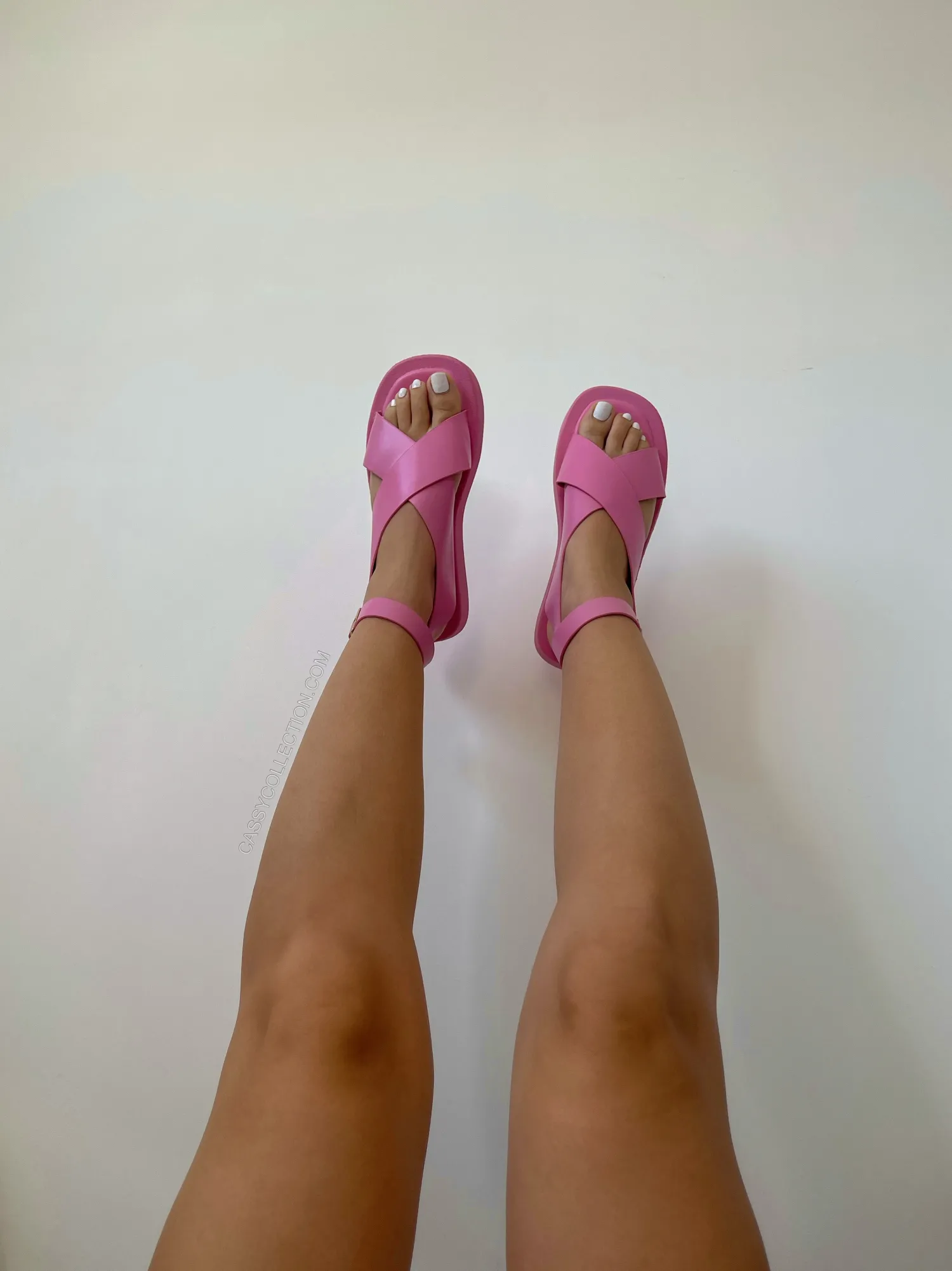 Discount CASSY Nu-Pieds Roses A Larges Lanieres Entrecroisees