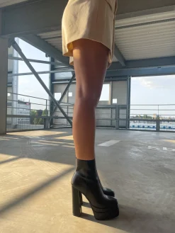 Cheap CASSY Paige - Bottines Rigides Noires Montantes A Plateforme