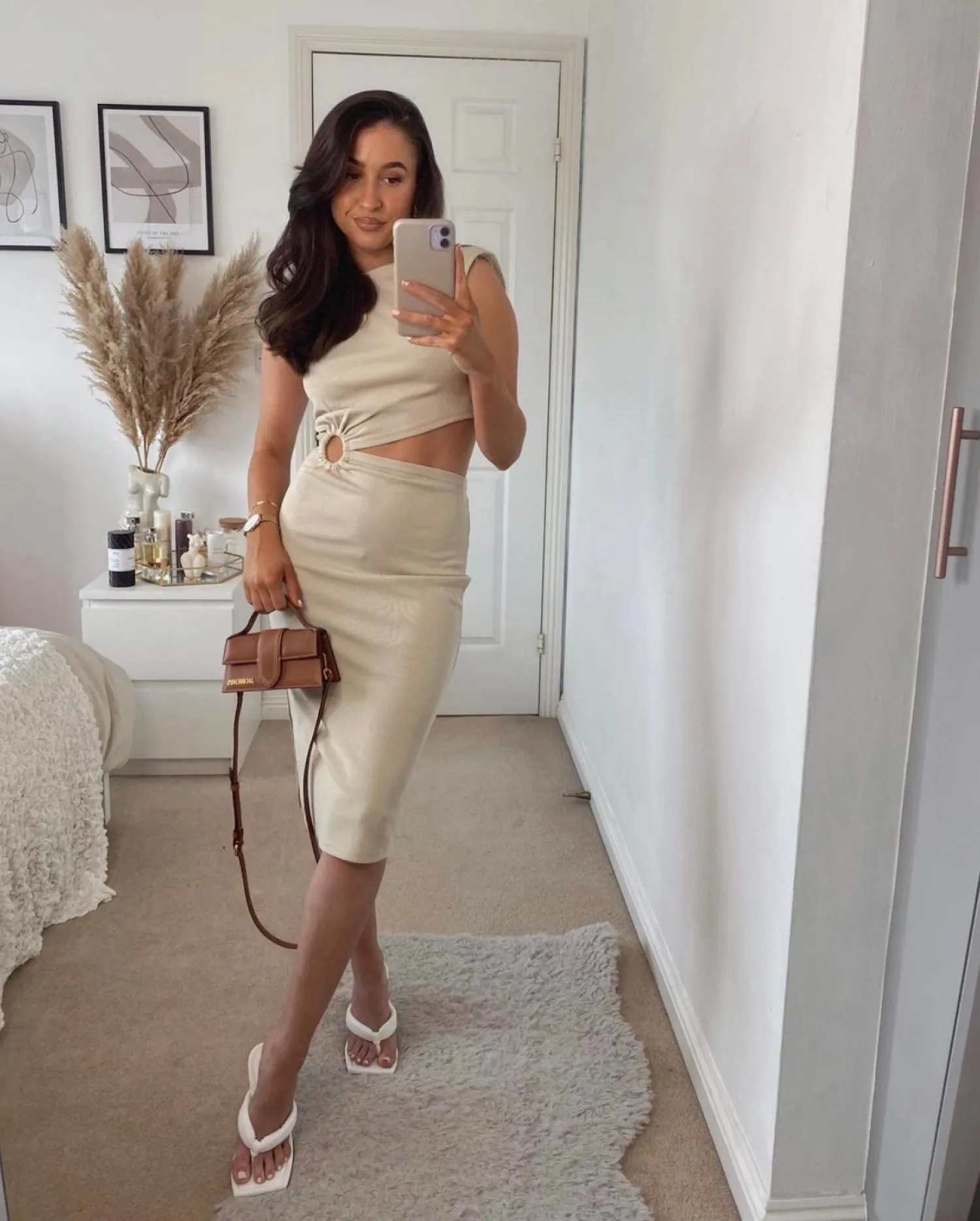 Best Sale CASSY Sandales Tong Blanches A Petit Talon